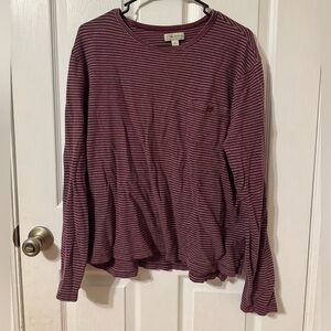 J.Crew 100% Cotton Knit Striped Shirt- Men’s Medium
